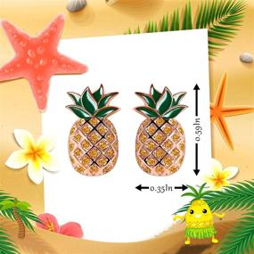 img 3 attached to 🍍 Hypoallergenic Stainless Steel Pineapple Jewelry for Housewarming, Graduation, and Girls