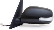 🔍 enhance safety & style: fit system driver side mirror for scion xb with turn signal & ptm cover in black logo