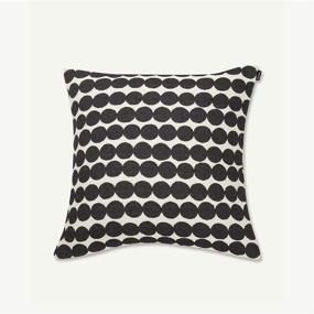 img 1 attached to Стильная подушка Marimekko Pienet Kivet квадратная 26x26 в черном цвете: универсальное дополнение к вашему интерьеру.