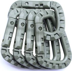 img 4 attached to LeBeila Tactical Carabiner Keychain Carabiners