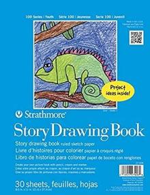 img 1 attached to 📚 Strathmore Kids 100 Series Youth Story Drawing Book, 8.5 x 11 Inch, White, 30 Pages