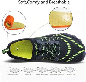 img 1 attached to 👟 Wide Toe Water Shoes for Men and Women - MAYZERO Swim Surf Beach Pool Hiking Sneakers Quick Dry Aqua Shoes