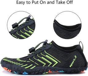 img 2 attached to 👟 Wide Toe Water Shoes for Men and Women - MAYZERO Swim Surf Beach Pool Hiking Sneakers Quick Dry Aqua Shoes
