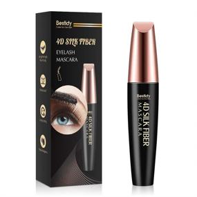 img 4 attached to Enhance Your Lashes with 4D Silk Fiber Mascara - Thickening, Lengthening, & Waterproof