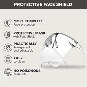 img 3 attached to 👓 Enhanced Protection with Anti Full Face Shield Glasses: Occupational Health & Safety Products