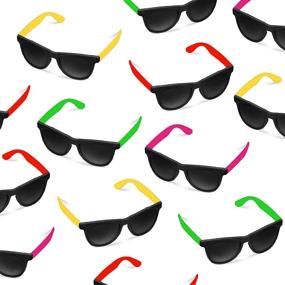 img 3 attached to Pack Style Neon Party Sunglasses Event & Party Supplies