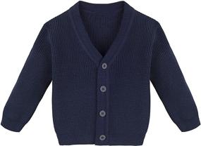 img 4 attached to 🧥 Lilax Little Classic Cardigan Sweater for Boys: Stylish and Comfortable Clothing for Sweaters