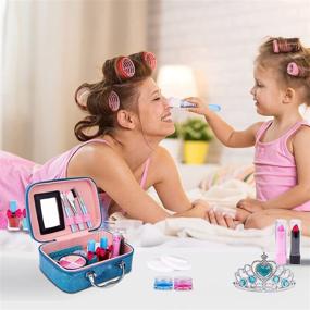 img 2 attached to Washable Pretend Makeup: A Fun and Safe Cosmetics Set for Ayeboovi Kids
