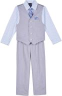 👕 nautica toddler 4 piece dress shirt: perfect boys' clothing and clothing sets for style and comfort logo