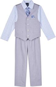 img 4 attached to 👕 Nautica Toddler 4 Piece Dress Shirt: Perfect Boys' Clothing and Clothing Sets for Style and Comfort