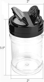 img 3 attached to Yesland 20 Pcs BPA-Free Plastic Spice Jars/Bottles, 5 Oz PET Spice Containers with Black Cap, Ideal for Spice, Herb, and Powder Storage