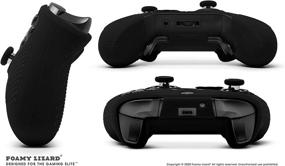 img 1 attached to 🎮 Foamy Lizard Xbox One Elite Series 2 Controller Studded Grip Skin - Sweat-Free Silicone with Anti-Slip Studs and 8 QSX-Elite Thumb Grips (Black) - (NOT for Series X/S/Elite 1)