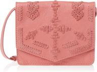 lucky whipstitch small crossbody coral logo