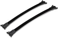 🚗 enhanced dna motoring pt-ztl-8050 aluminum top rail roof rack cross bar [10-17 equinox/terrain], black - ultimate utility and style for your vehicle logo