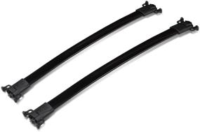 img 4 attached to 🚗 Enhanced DNA MOTORING PT-ZTL-8050 Aluminum Top Rail Roof Rack Cross Bar [10-17 Equinox/Terrain], Black - Ultimate Utility and Style for Your Vehicle