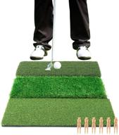 🏌️ enhance your golf game with relilac tri-turf golf hitting mat - the ultimate training aid for backyard, portable driving, chipping, and putting practice - find your perfect size! logo