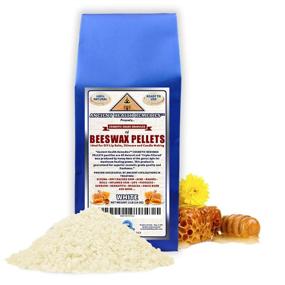 img 3 attached to Organic, Cosmetic-Grade White Beeswax Pellets Pastilles 1 LB (16 oz) - Bulk, Grade A, Triple-Filtered, Ideal for DIY Skincare, Candle Making, Lip Balm Projects from India (1 lb)