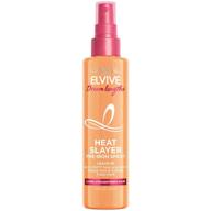 l'oreal paris elvive dream lengths heat slayer pre-iron spray: эффективное средство для защиты волос перед использованием утюжка (4.4 унции) логотип