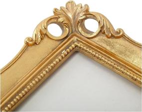 img 2 attached to 🖼️ Vintage Gold 5x7 Ornate Picture Frame by JEZATON - Antique Wall & Tabletop Picture Frames in Gold