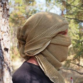 img 1 attached to 🧣 Параня Arcturus Sniper Veil - тактический шарф для непревзойденной маскировки шеи, лица и головы - 100% хлопок - 48" x 40