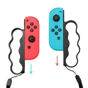 img 2 attached to 🎮 Grips for Fitness Boxing Nintendo Switch, Controller Accessories for Switch Boxing Game, 2 Packs-Black