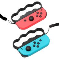 🎮 grips for fitness boxing nintendo switch, controller accessories for switch boxing game, 2 packs-black логотип