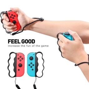 img 3 attached to 🎮 Grips for Fitness Boxing Nintendo Switch, Controller Accessories for Switch Boxing Game, 2 Packs-Black