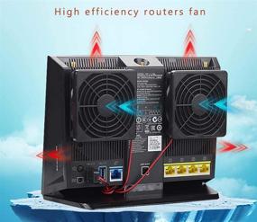 img 3 attached to 🌬️ Ultra Silent 7CM USB Cooling Fan for RT-AC68U AC86U AC1900P EX6200 AC15 Router - Effective Temperature Dissipation