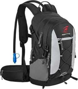 img 4 attached to 🦈 Review: SHARKMOUTH Hydration Pack Backpack with 2.5L Water Bladder - Stay Hydrated on the Go