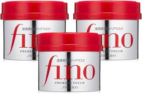 img 2 attached to 🧖 Shiseido Fino Premium Touch Essence Hair Mask Hair Treatment 230g Set - Three-Piece Set.