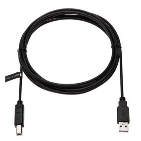 img 1 attached to 🔌 Кабель USB B длиной 10 футов для DJ-контроллеров Midi, клавиатур, сэмплеров, эффектных пэдов, синтезаторов - совместим с Numark, Pioneer, Native Instruments, Traktor, Denon, Akai - совместим с Dell HP.