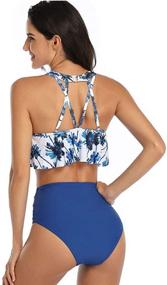 img 1 attached to Ulikeey Couples Matching Swimsuit Swimwear Sports & Fitness