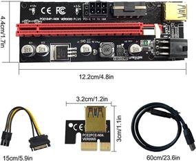 img 3 attached to Dual 6Pin Graphics Extension Ethereum Cable 1Pcs