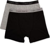 🩲 удобные детские модели calvin klein little boy's kids modern cotton assorted boxer briefs: непревзойденный стиль и качество логотип