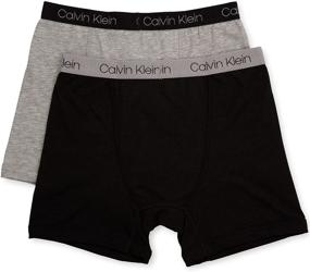 img 4 attached to 🩲 Удобные детские модели Calvin Klein Little Boy's Kids Modern Cotton Assorted Boxer Briefs: непревзойденный стиль и качество