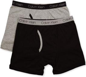 img 3 attached to 🩲 Удобные детские модели Calvin Klein Little Boy's Kids Modern Cotton Assorted Boxer Briefs: непревзойденный стиль и качество