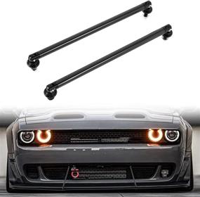 img 4 attached to 🚗 AUXMART 200MM Black Front Splitter Support Rods: Adjustable Bumper Lip Splitter Diffuser Strut Rod Tie Support Bars - Pack of 2, Fit Most Vehicles