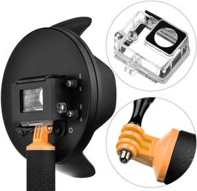 img 2 attached to 📸 Enhanced Shoot 2.0 Version: Outtek 6'' Diving Lens Hood Dome Port Cover for GoPro Hero 3/4 - Perfect for Underwater Photography