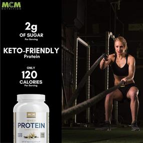 img 2 attached to MCM Nutrition - Low Carb Isolate Whey Protein Powder - Vanilla (1.5 LB) | Fast Absorption, Muscle Building, Delicious Post Workout Protein