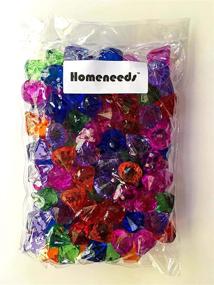 img 1 attached to 💎 1 lb. Bag of Multicolored Round Diamond Crystal Treasure Gems by Homeneeds Inc: Ideal for Table Scatters, Vase Fillers, Events, Weddings, Birthdays, Decorations, Favors, Arts & Crafts