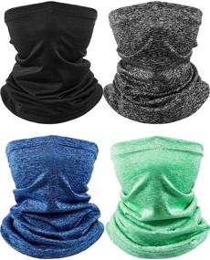 img 4 attached to Fashion Scarves for Girls: Pieces Gaiter Protection Bandana Balaclavas - Ultimate Accessory