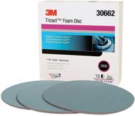 🔷 3m trizact hookit foam disc, 30662, 6 in, p5000, 15 discs per carton, blue - high-quality abrasive discs for precision sanding logo