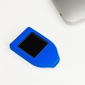 img 1 attached to 💙 CVER - Enhanced Silicone Case for Trezor Model T, USB C and Micro SD Ready (Blue)