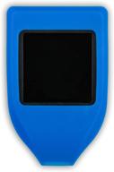 💙 cver - enhanced silicone case for trezor model t, usb c and micro sd ready (blue) logo