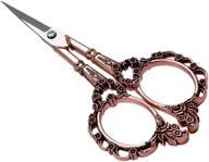 🌸 broshan plum blossom embroidery scissors - small stainless steel shears for precision craft cutting, ideal for home crochet, thread artwork, needlework supplies and accessories logo