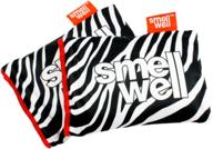 🌬️ moisture absorbing & odor eliminating pouch - white zebra scent - smellwell logo