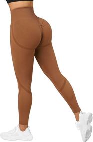 img 4 attached to 🐆 MOOSLOVER Women's Leopard Print Scrunch Butt Lifting Leggings: Seamless High Waist Yoga Pants