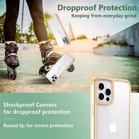 img 1 attached to 📱 Temdan Clear Case for iPhone 12/12 Pro - Non-Yellowing Slim Shockproof Phone Case