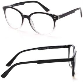 img 2 attached to 👓 Stylish Spring Hinge Reading Glasses - 3 Pack for Men and Women, Black / Tortoise