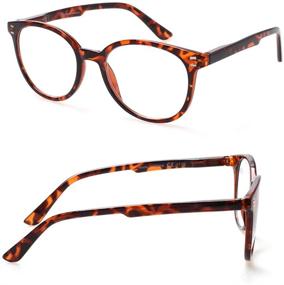 img 1 attached to 👓 Stylish Spring Hinge Reading Glasses - 3 Pack for Men and Women, Black / Tortoise